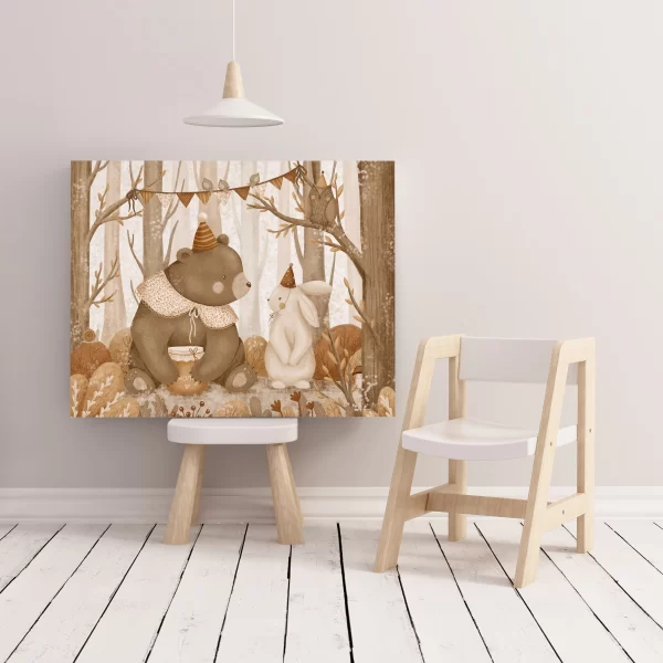 Picnic time for teddy bears Canvas