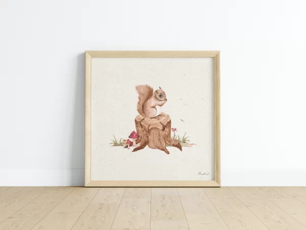 Silly as a Squirrel Nursery Art