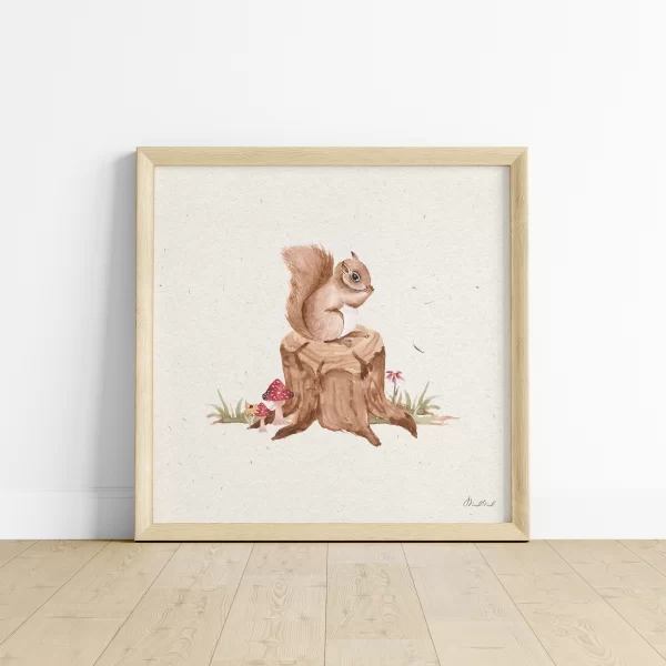 Silly as a Squirrel Nursery Art