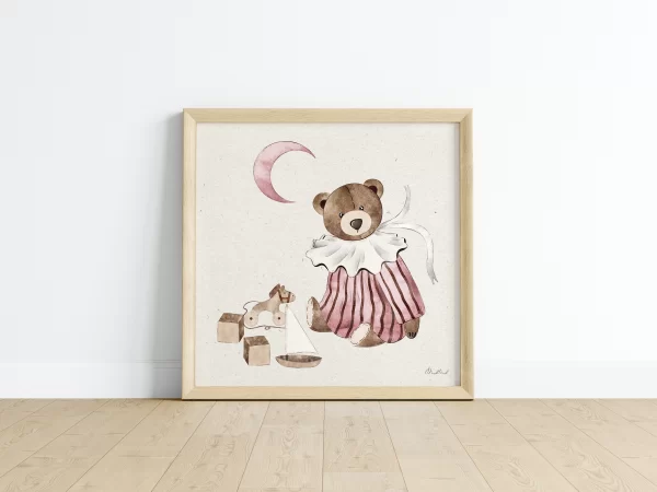 Sometimes all you need is a teddy bear Nursery Art