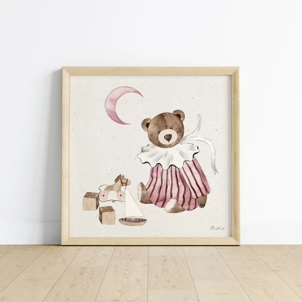 Sometimes all you need is a teddy bear Nursery Art