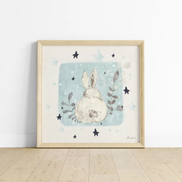 The ears are the best part Little Bunny Nursery Art